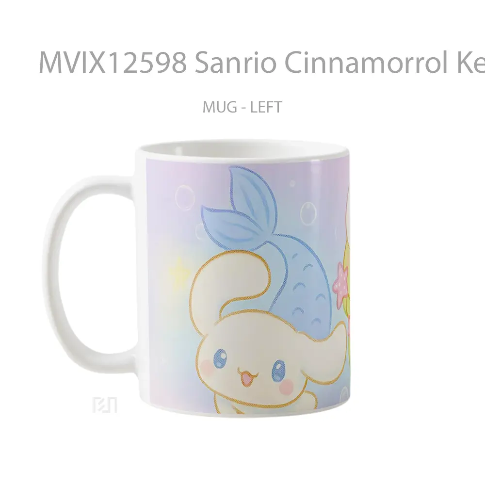 Mug Sanrio Cinnamorrol Keroppi Mermaids Gelas Keramik Desain Unik - All-side / Desain