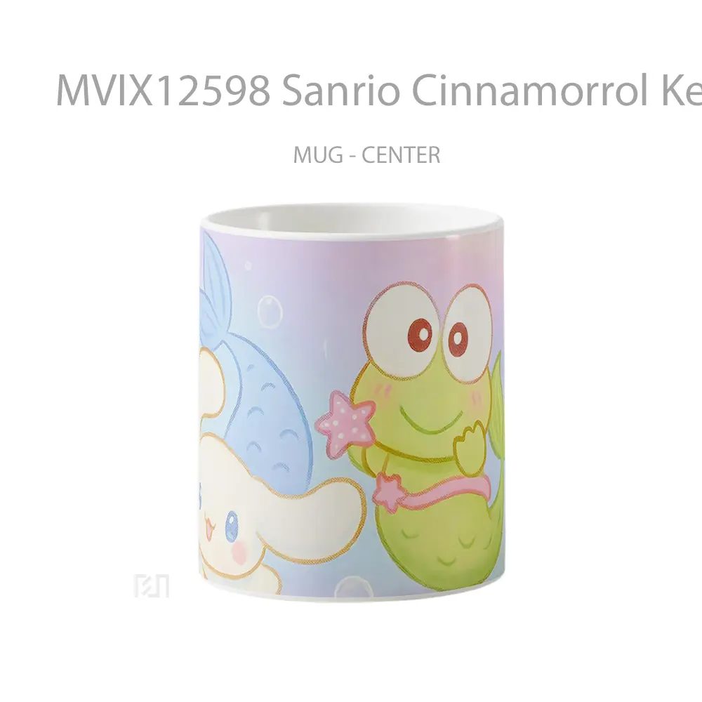 Mug Sanrio Cinnamorrol Keroppi Mermaids Gelas Keramik Desain Unik