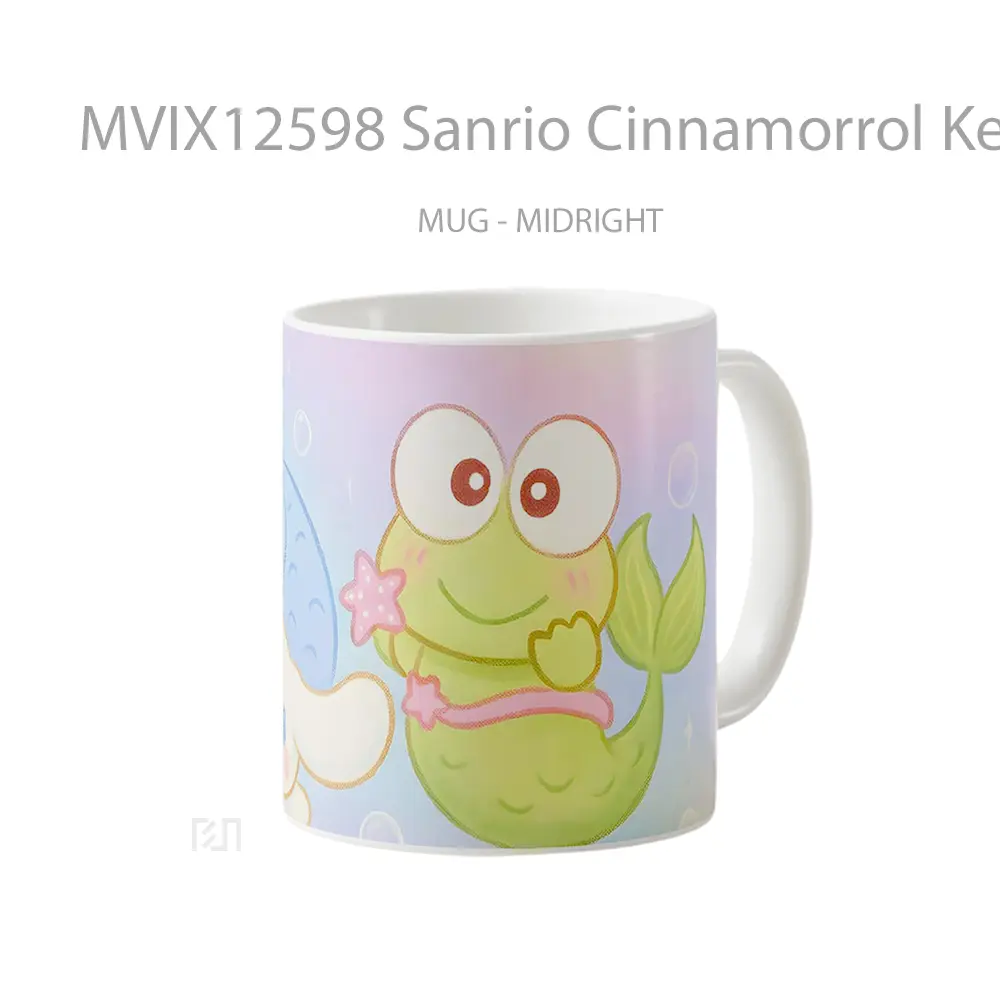 Mug Sanrio Cinnamorrol Keroppi Mermaids Gelas Keramik Desain Unik - All-side / Desain