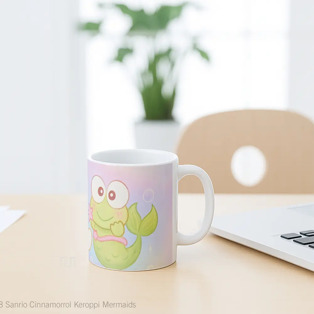Mug Sanrio Cinnamorrol Keroppi Mermaids Gelas Keramik Desain Unik - All-side / Desain
