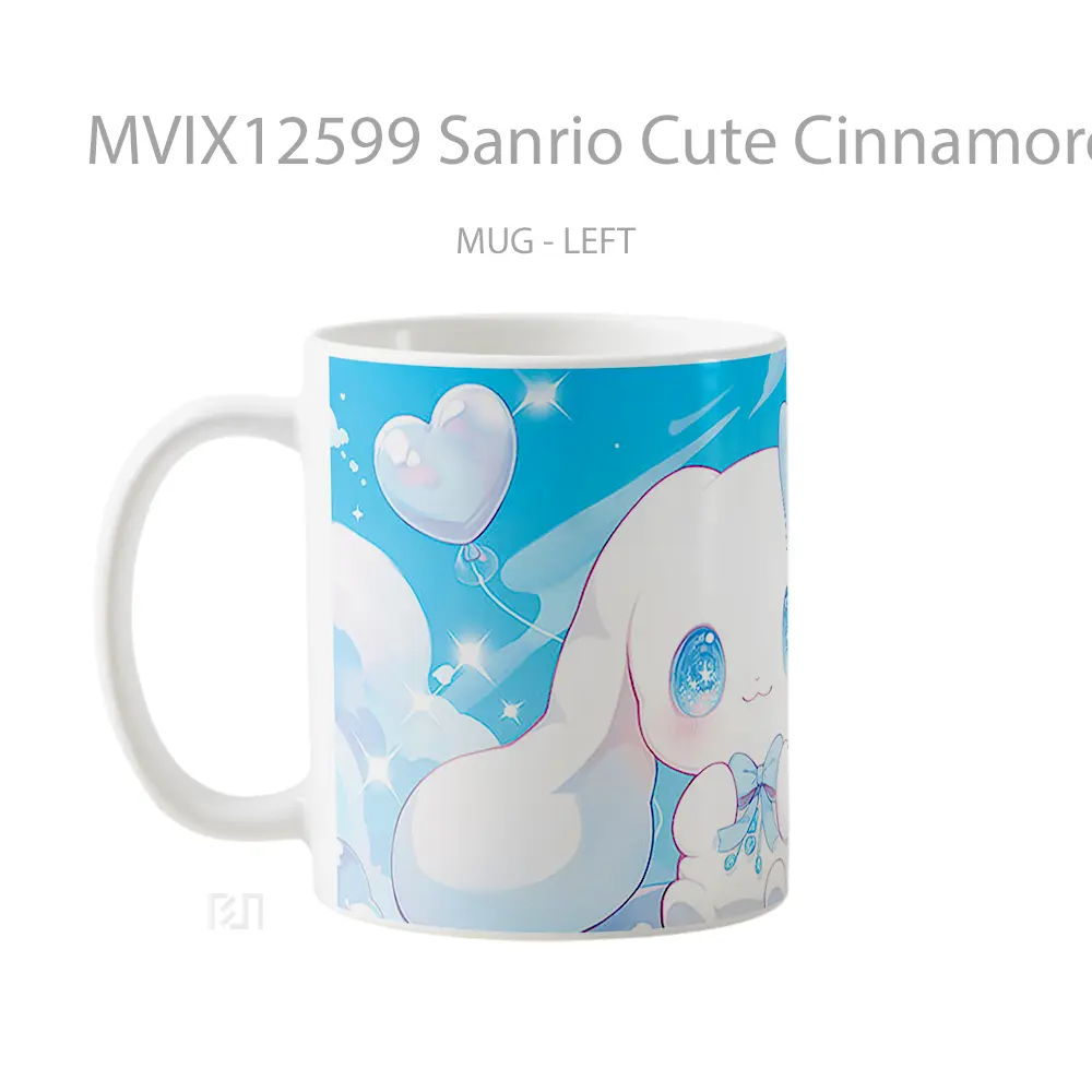 Mug Sanrio Cute Cinnamoroll Blue Mug Aesthetic Koleksi Spesial - All-side / Desain