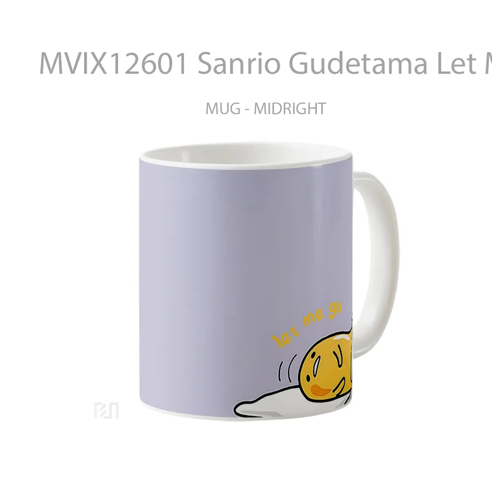 Mug Sanrio Gudetama Let Me Go Hadiah Lucu dan Menarik - All-side / Desain