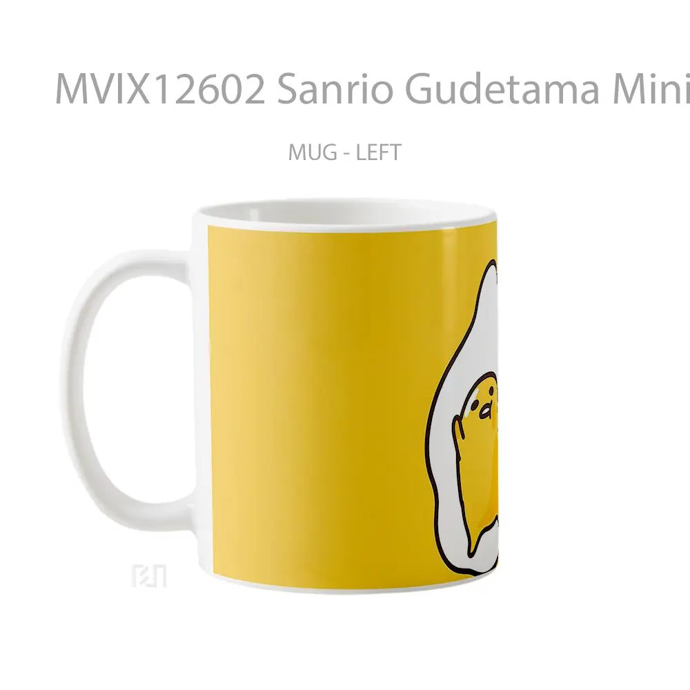 Mug Sanrio Gudetama Minimalist Kawaii Mug Aesthetic Koleksi Spesial - All-side / Desain