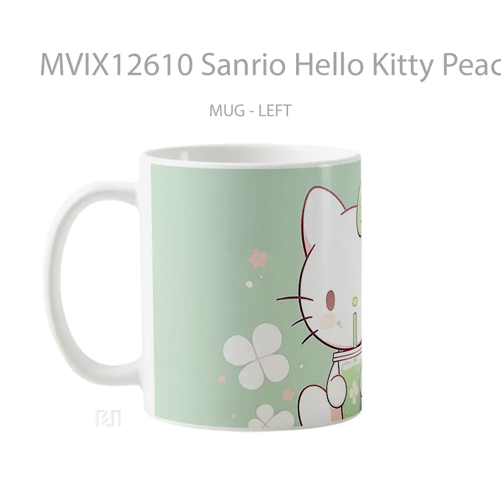 Mug Sanrio Hello Kitty Peaceful Moment Hadiah Lucu dan Menarik - All-side / Desain