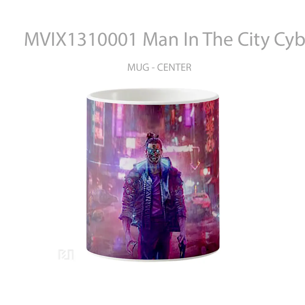 Mug Man In The City Cyberpunk 2077 Cangkir Gamer