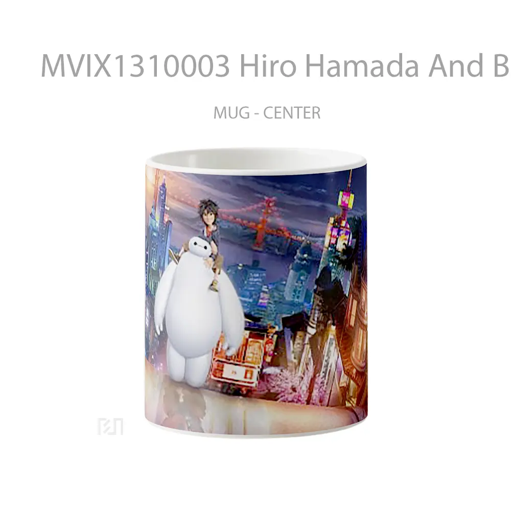 Mug Hiro Hamada And Baymax In Big Hero Gelas Keramik Unik