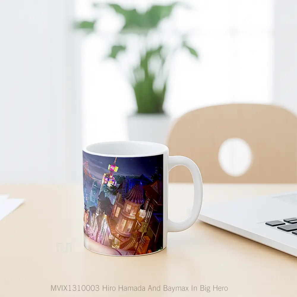 Mug Hiro Hamada And Baymax In Big Hero Gelas Keramik Unik - All-side / Desain