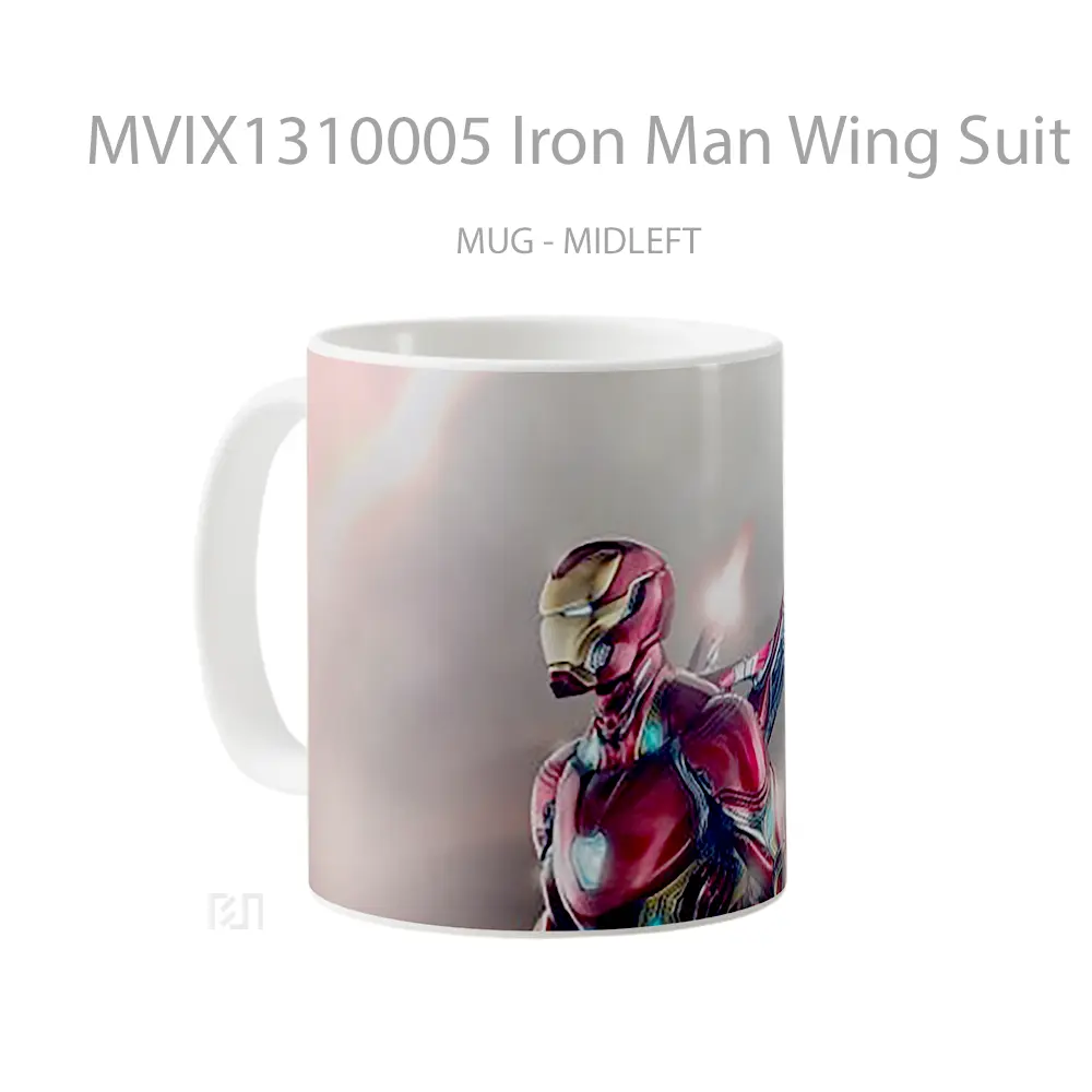 Mug Iron Man Wing Suit Gelas Superhero - All-side / Desain