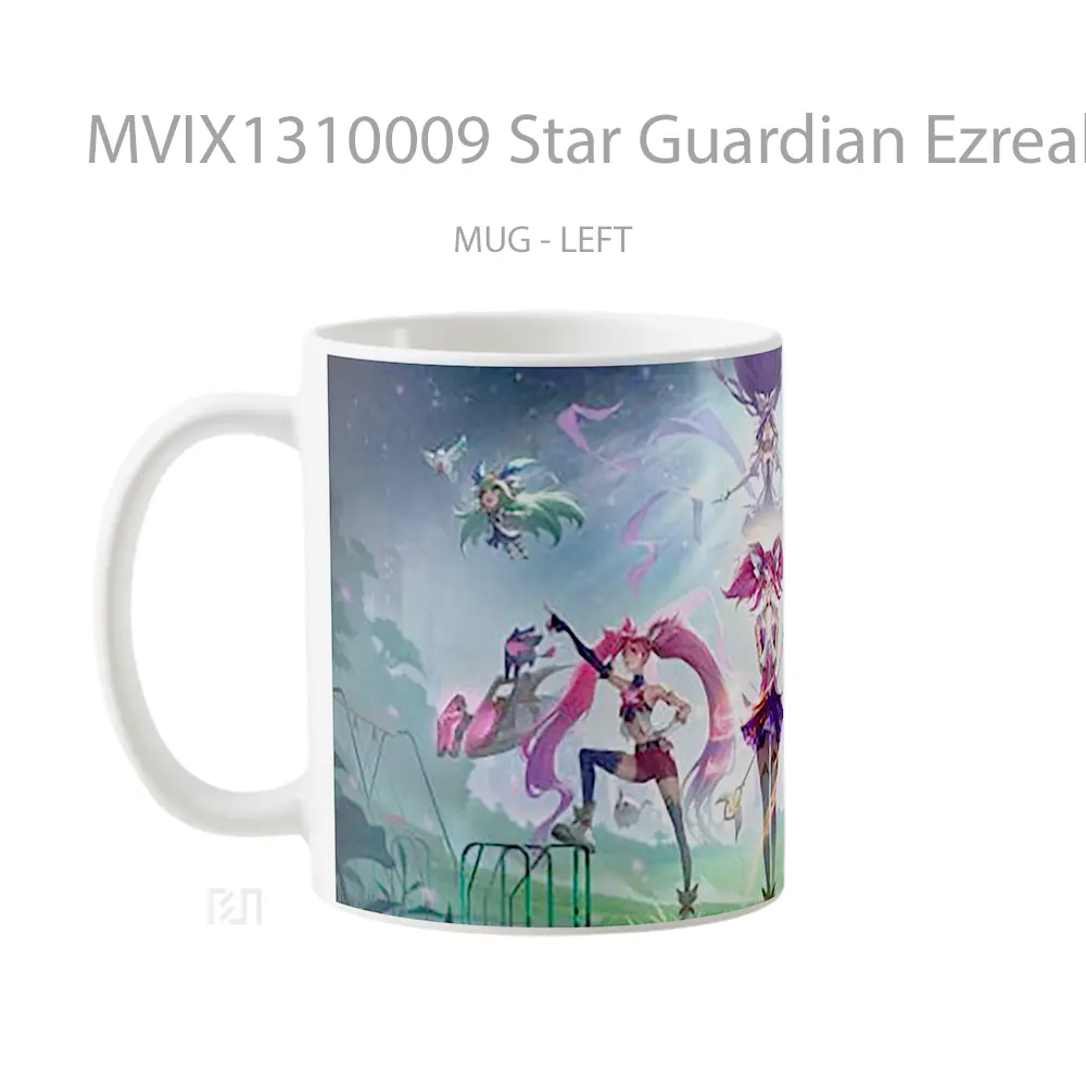 Mug Star Guardian Ezreal Lux Janna Ezreal Wild Rift League Of Legends Cangkir Gamer - All-side / Desain