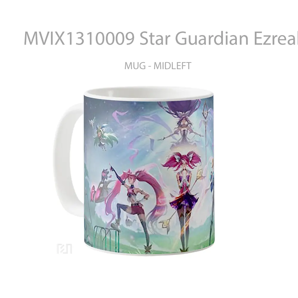 Mug Star Guardian Ezreal Lux Janna Ezreal Wild Rift League Of Legends Cangkir Gamer - All-side / Desain