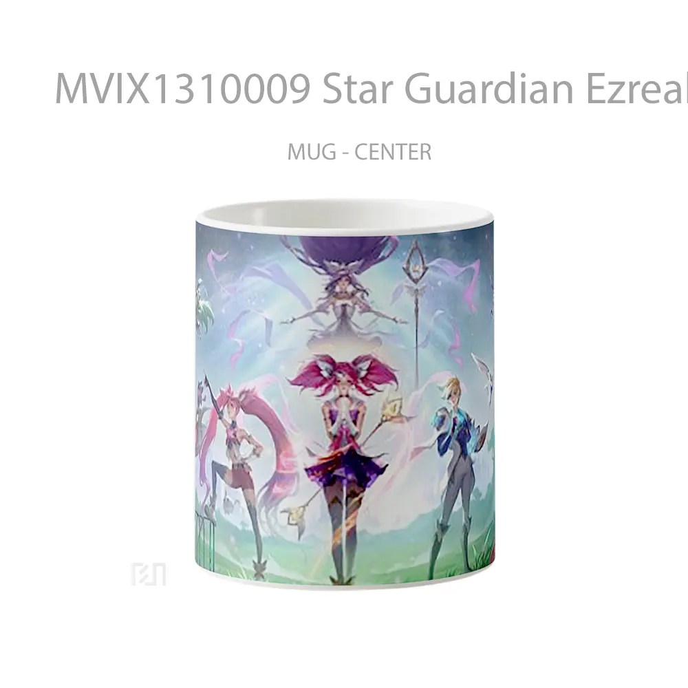 Mug Star Guardian Ezreal Lux Janna Ezreal Wild Rift League Of Legends Cangkir Gamer