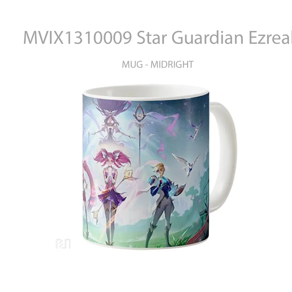 Mug Star Guardian Ezreal Lux Janna Ezreal Wild Rift League Of Legends Cangkir Gamer - All-side / Desain
