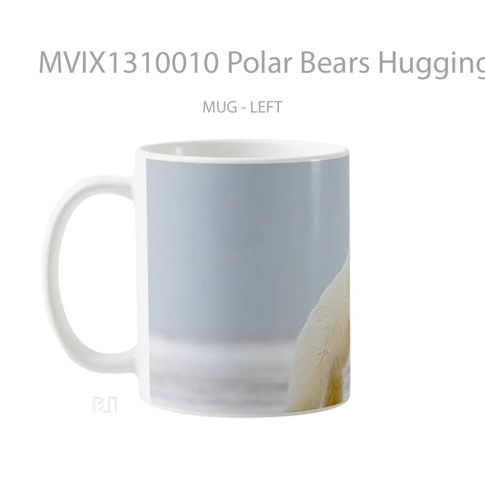 Mug Polar Bears Hugging Gelas Hewan Lucu - All-side / Desain
