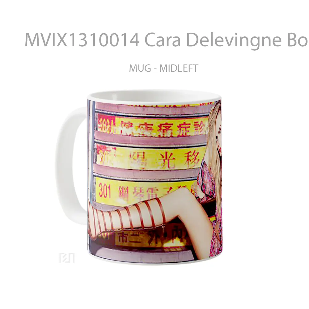 Mug Cara Delevingne Bo Bo Summer Gelas Keramik Unik - All-side / Desain