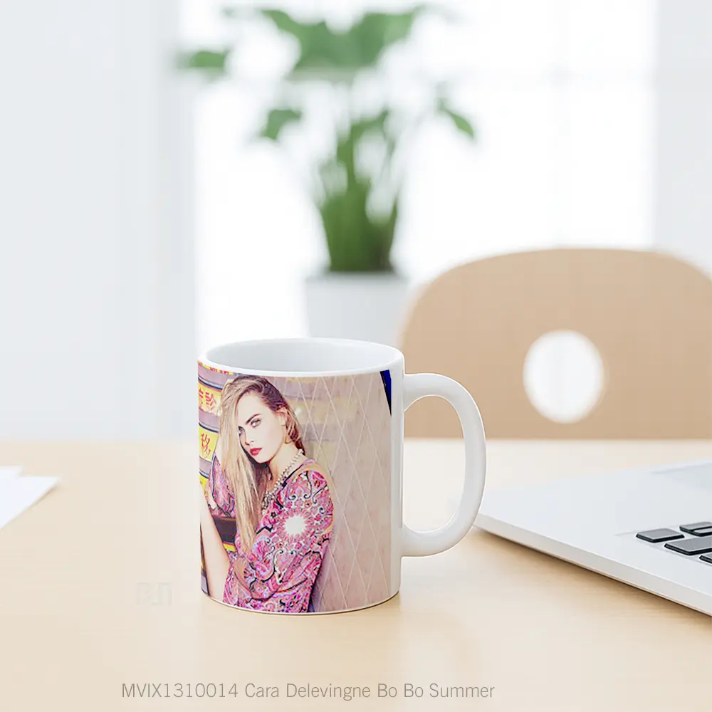Mug Cara Delevingne Bo Bo Summer Gelas Keramik Unik - All-side / Desain