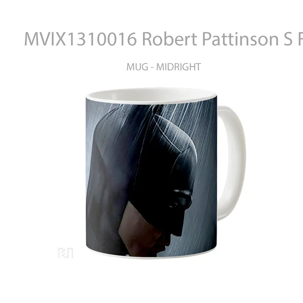 Mug Robert Pattinson S Face As Batman Gelas Superhero - All-side / Desain