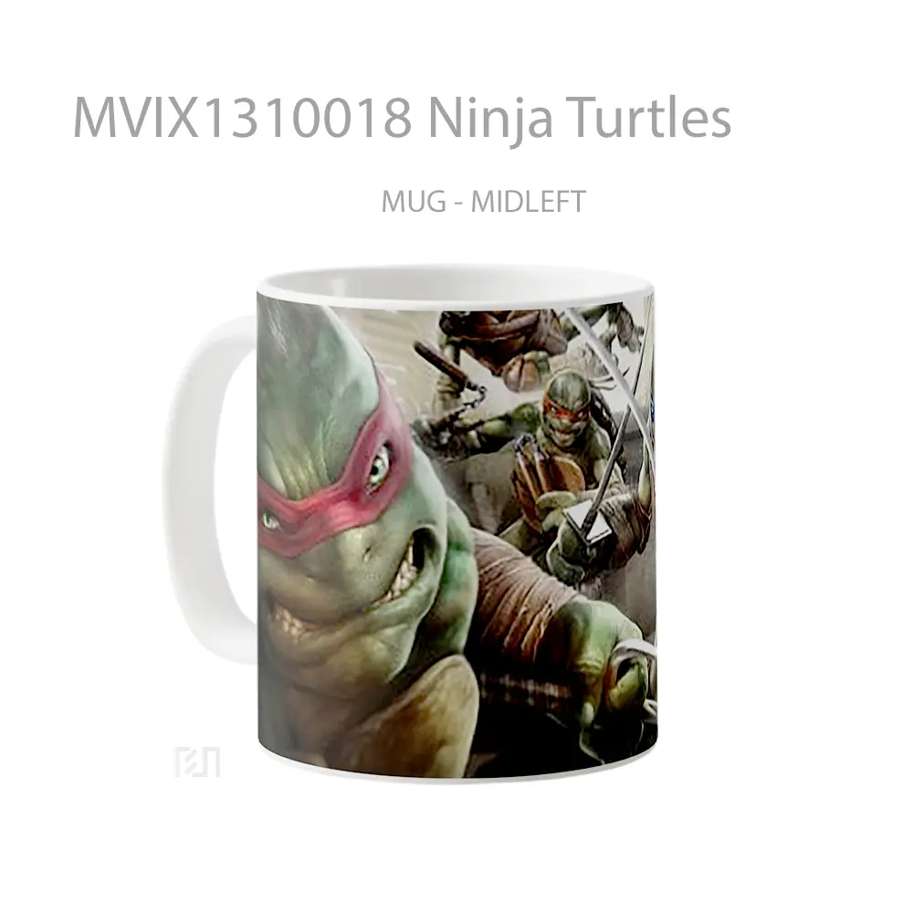 Mug Ninja Turtles Gelas Hewan Lucu - All-side / Desain