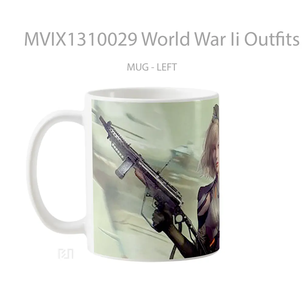 Mug World War Ii Outfits Gelas Keramik Unik - All-side / Desain