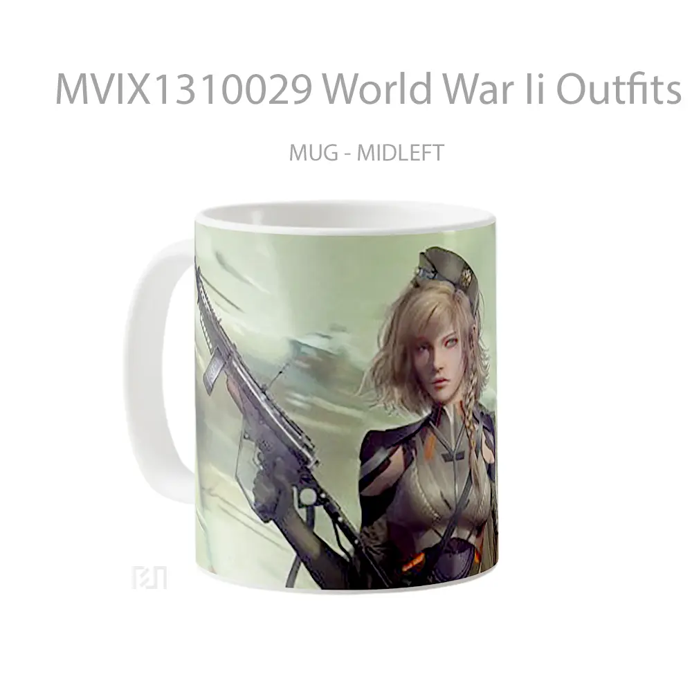 Mug World War Ii Outfits Gelas Keramik Unik - All-side / Desain