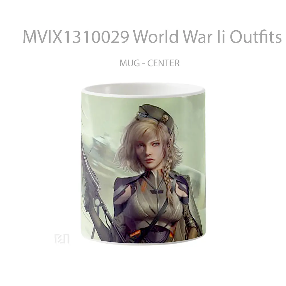 Mug World War Ii Outfits Gelas Keramik Unik