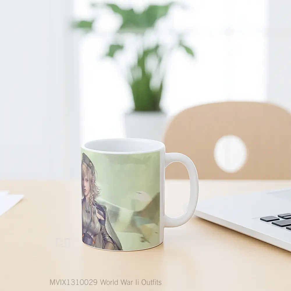Mug World War Ii Outfits Gelas Keramik Unik - All-side / Desain