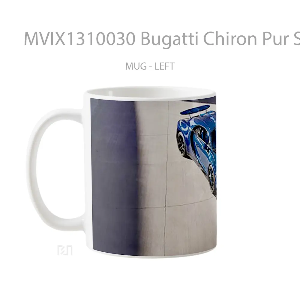Mug Bugatti Chiron Pur Sport 2021 Cangkir Mobil - All-side / Desain