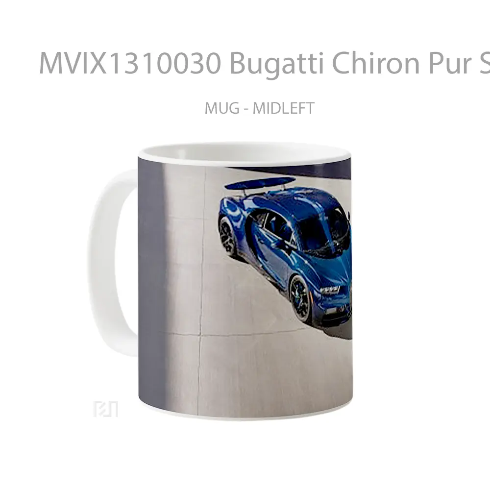 Mug Bugatti Chiron Pur Sport 2021 Cangkir Mobil - All-side / Desain