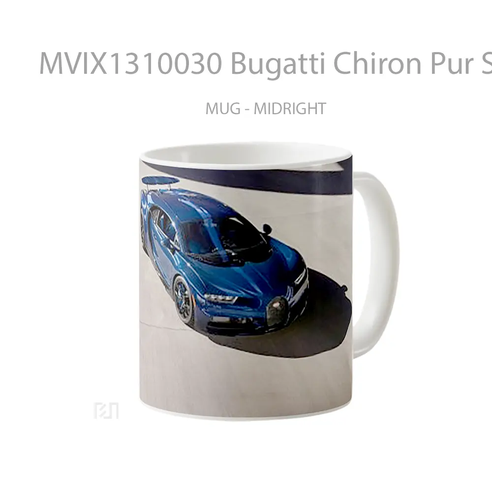 Mug Bugatti Chiron Pur Sport 2021 Cangkir Mobil - All-side / Desain