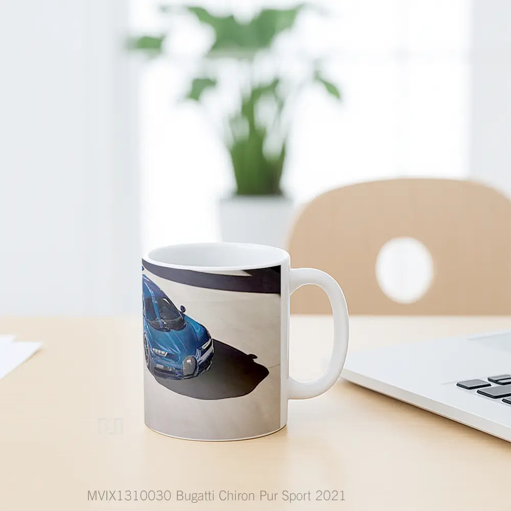 Mug Bugatti Chiron Pur Sport 2021 Cangkir Mobil - All-side / Desain