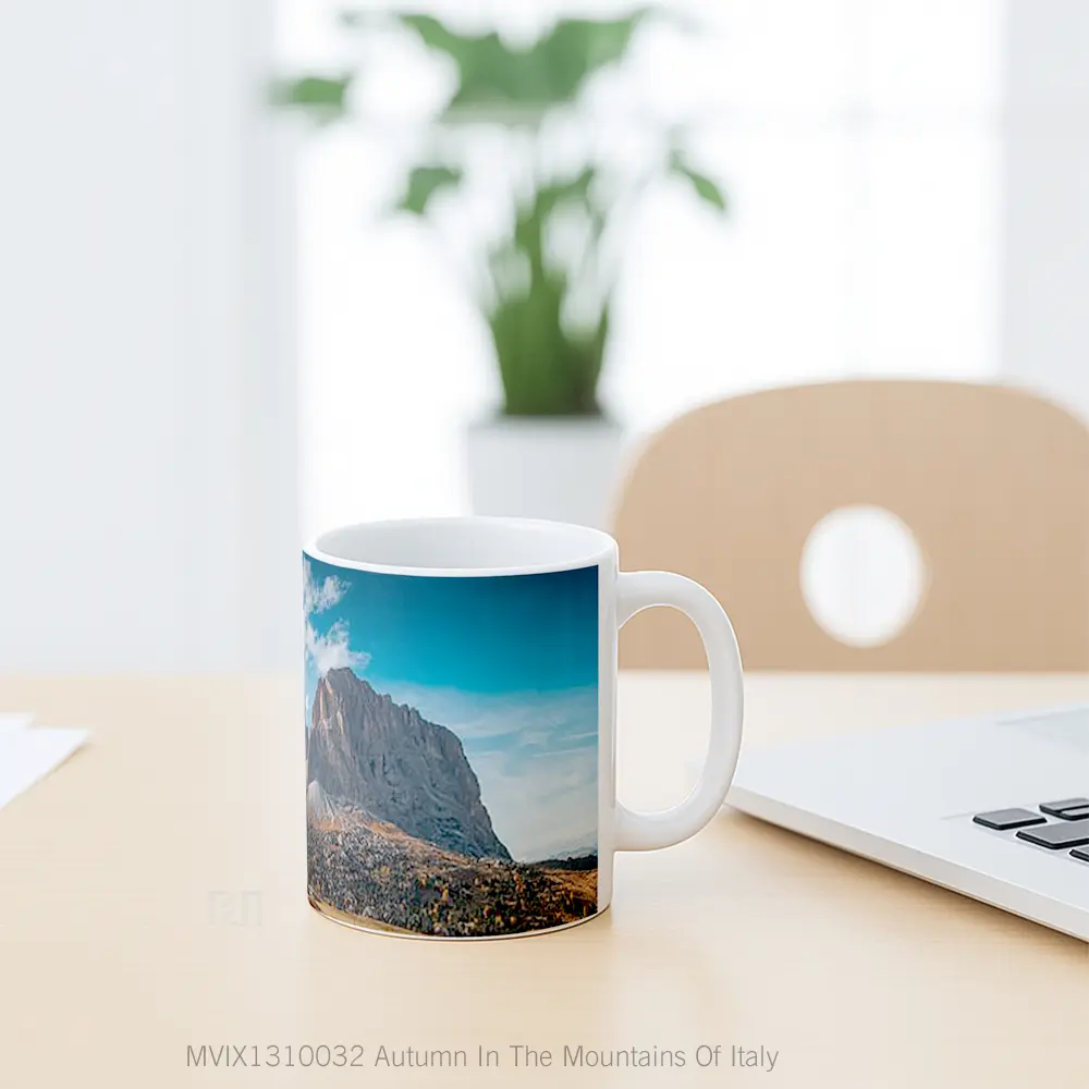 Mug Autumn In The Mountains Of Italy Gelas Pemandangan Alam - All-side / Desain