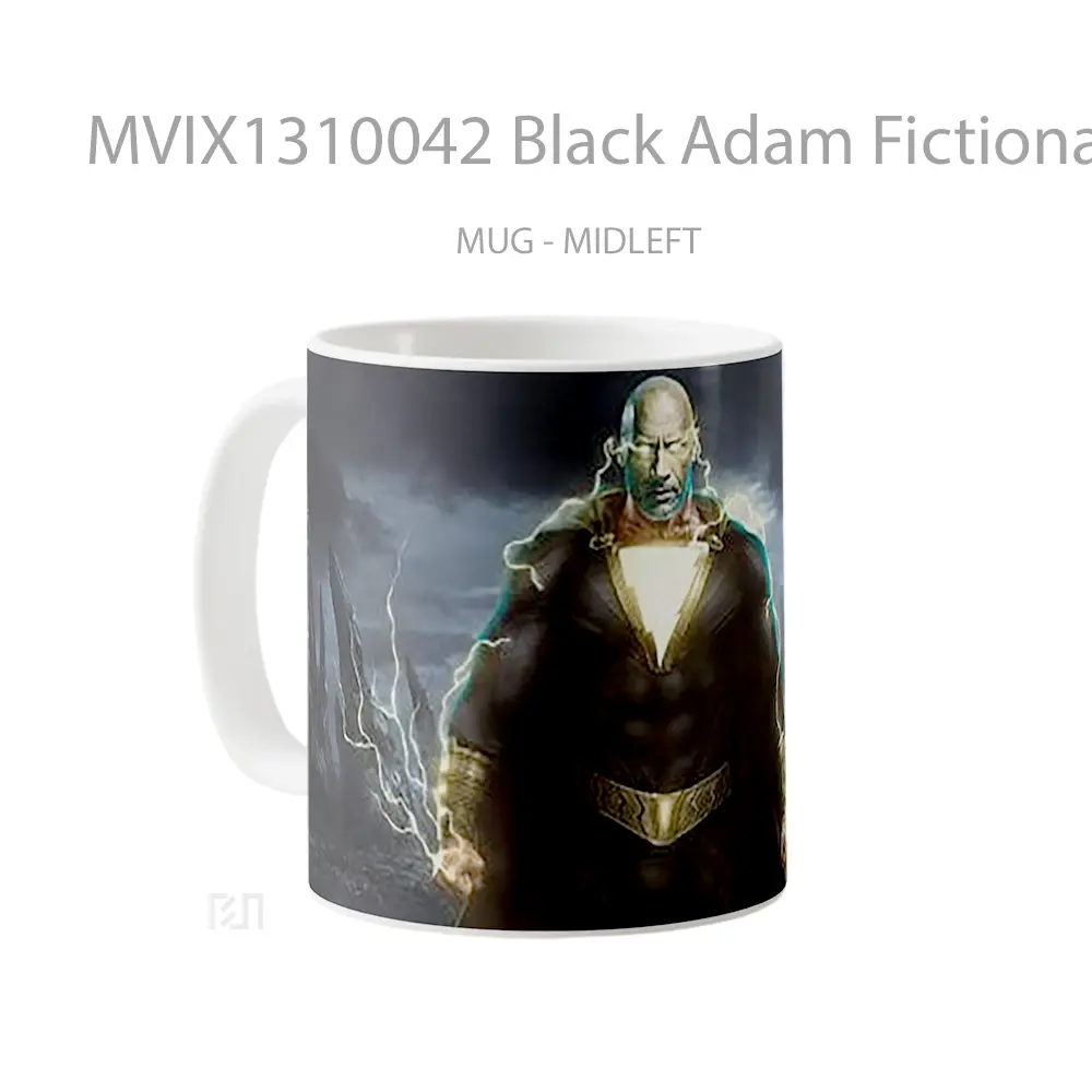 Mug Black Adam Fictional Supervillan Gelas Keramik Unik - All-side / Desain