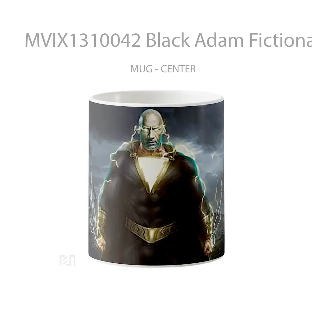 Mug Black Adam Fictional Supervillan Gelas Keramik Unik