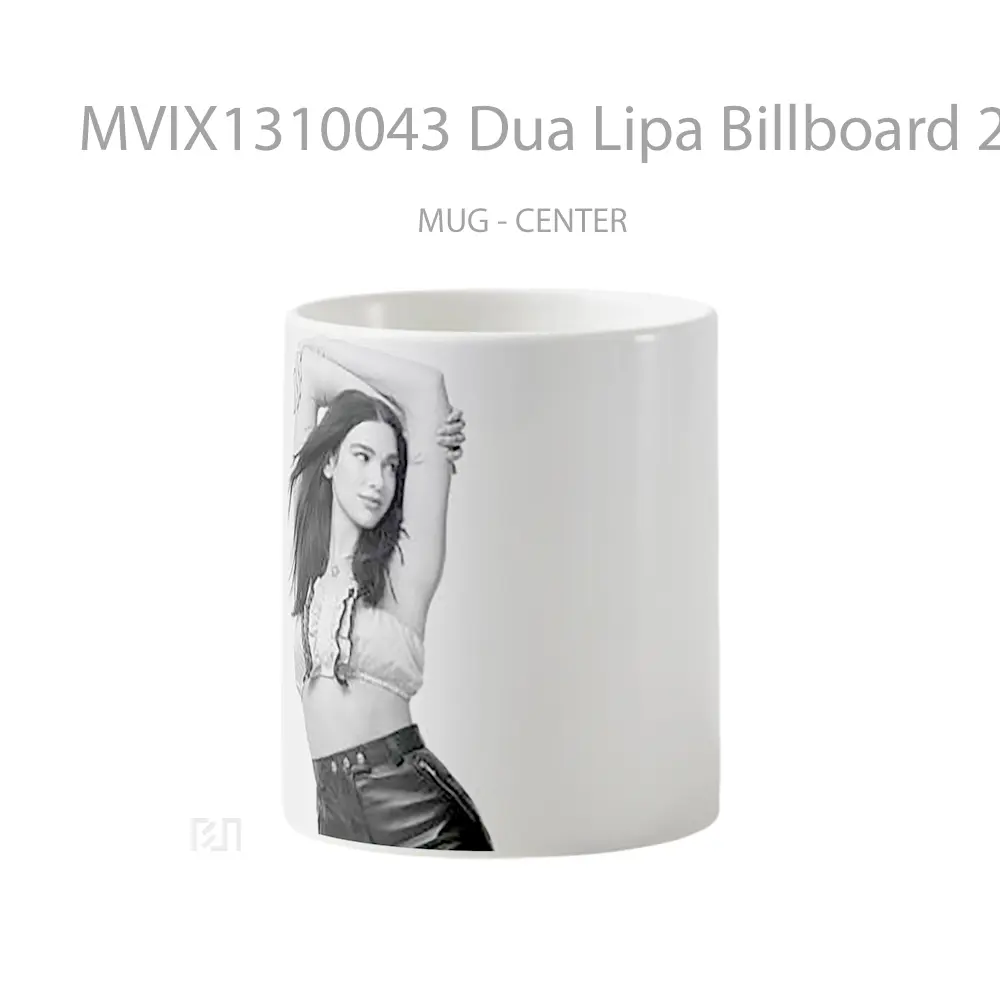 Mug Dua Lipa Billboard 2021 Gelas Selebriti