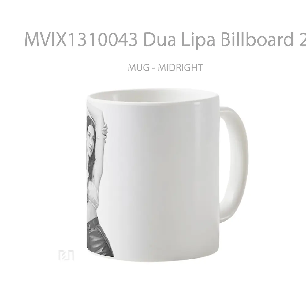 Mug Dua Lipa Billboard 2021 Gelas Selebriti - All-side / Desain