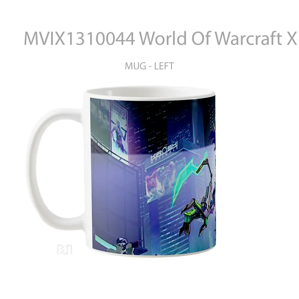 Mug World Of Warcraft X Cyberpunk 2077 Cangkir Gamer - All-side / Desain