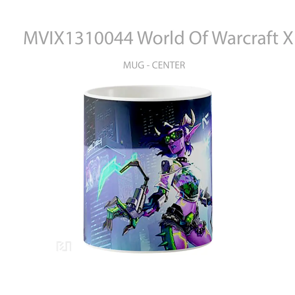 Mug World Of Warcraft X Cyberpunk 2077 Cangkir Gamer