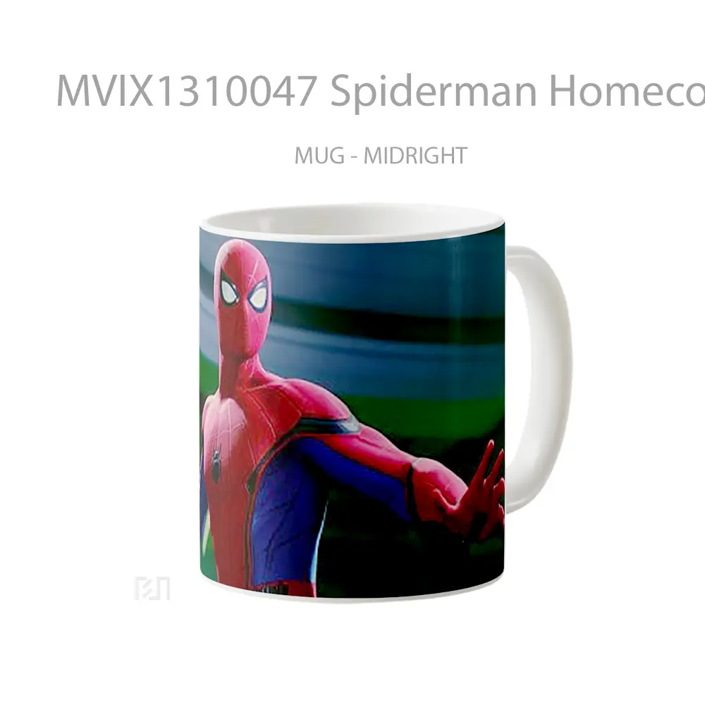 Mug Spiderman Homecoming Gelas Superhero - All-side / Desain