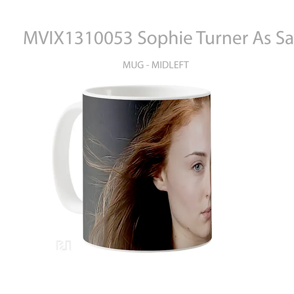 Mug Sophie Turner As Sansa Stark Gelas Keramik Unik - All-side / Desain