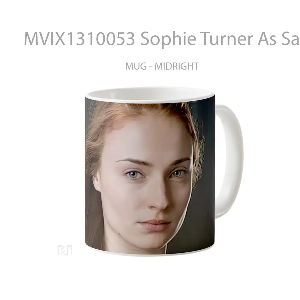 Mug Sophie Turner As Sansa Stark Gelas Keramik Unik - All-side / Desain
