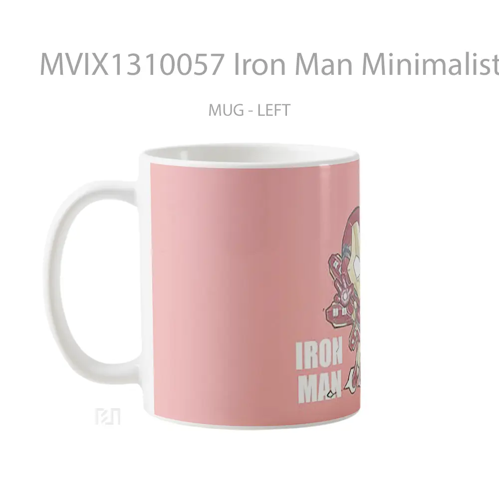 Mug Iron Man Minimalist Gelas Superhero - All-side / Desain