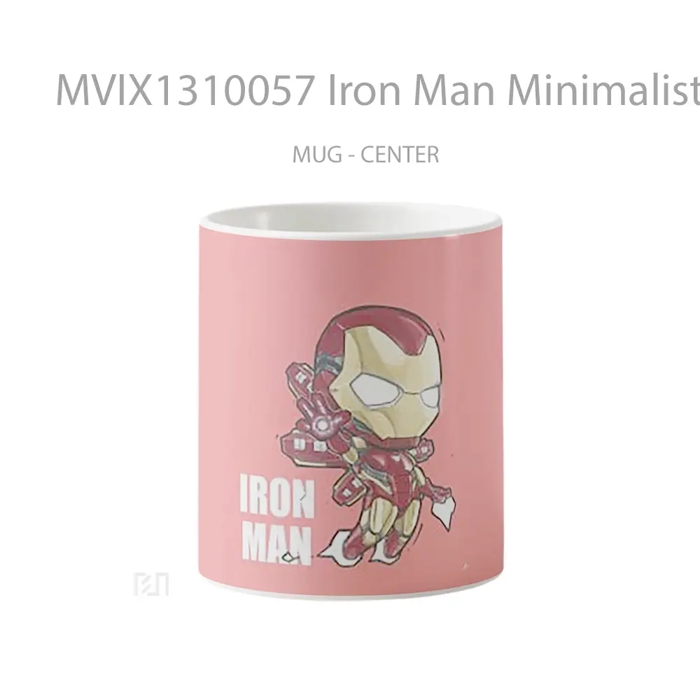 Mug Iron Man Minimalist Gelas Superhero