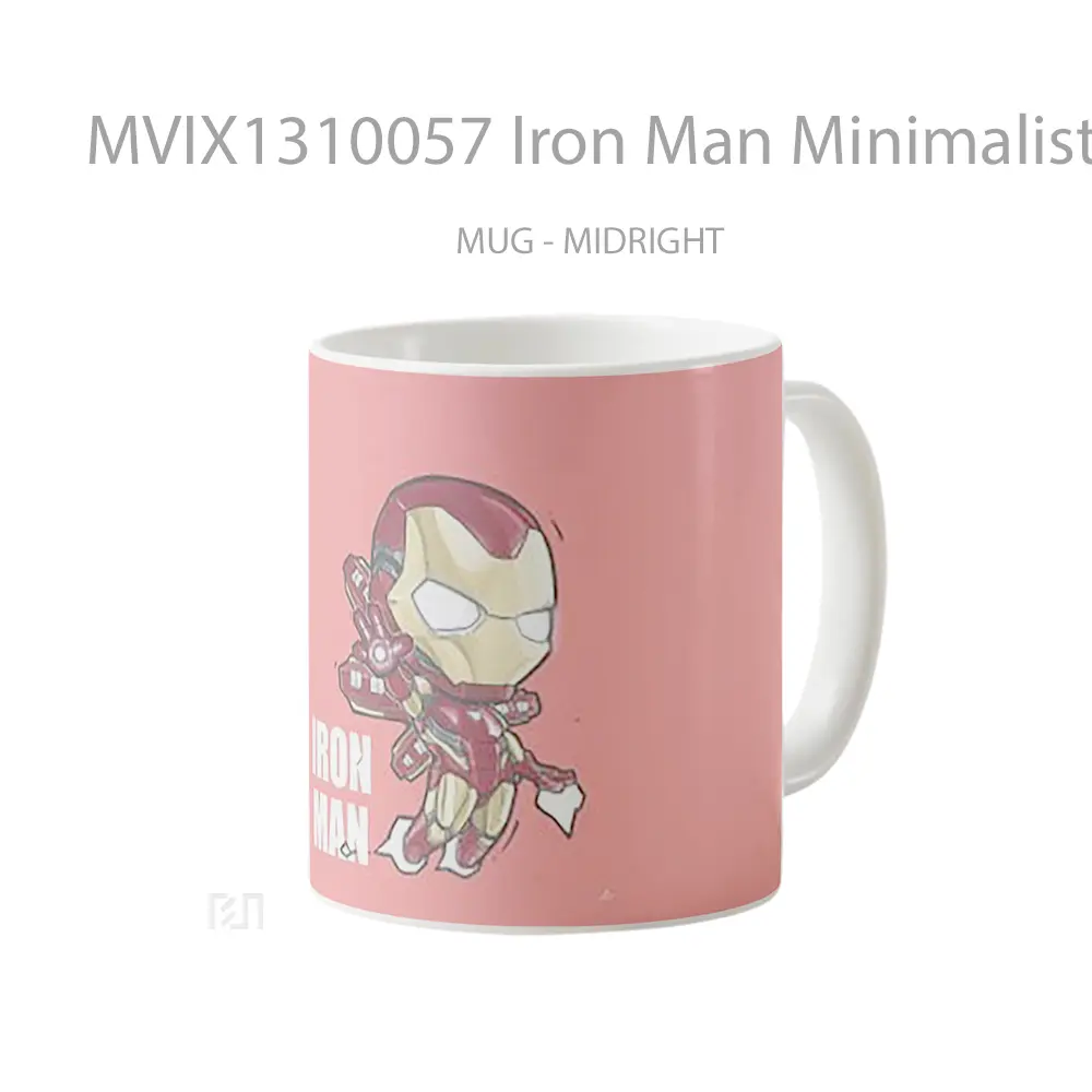 Mug Iron Man Minimalist Gelas Superhero - All-side / Desain