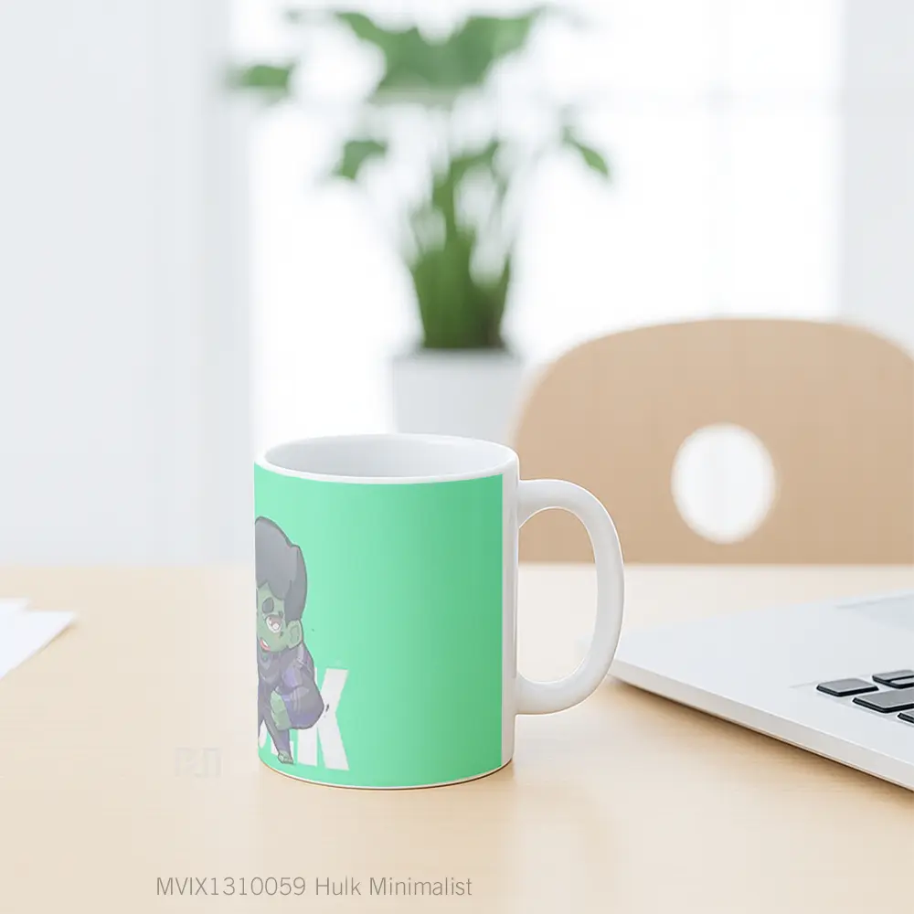Mug Hulk Minimalist Gelas Superhero - All-side / Desain