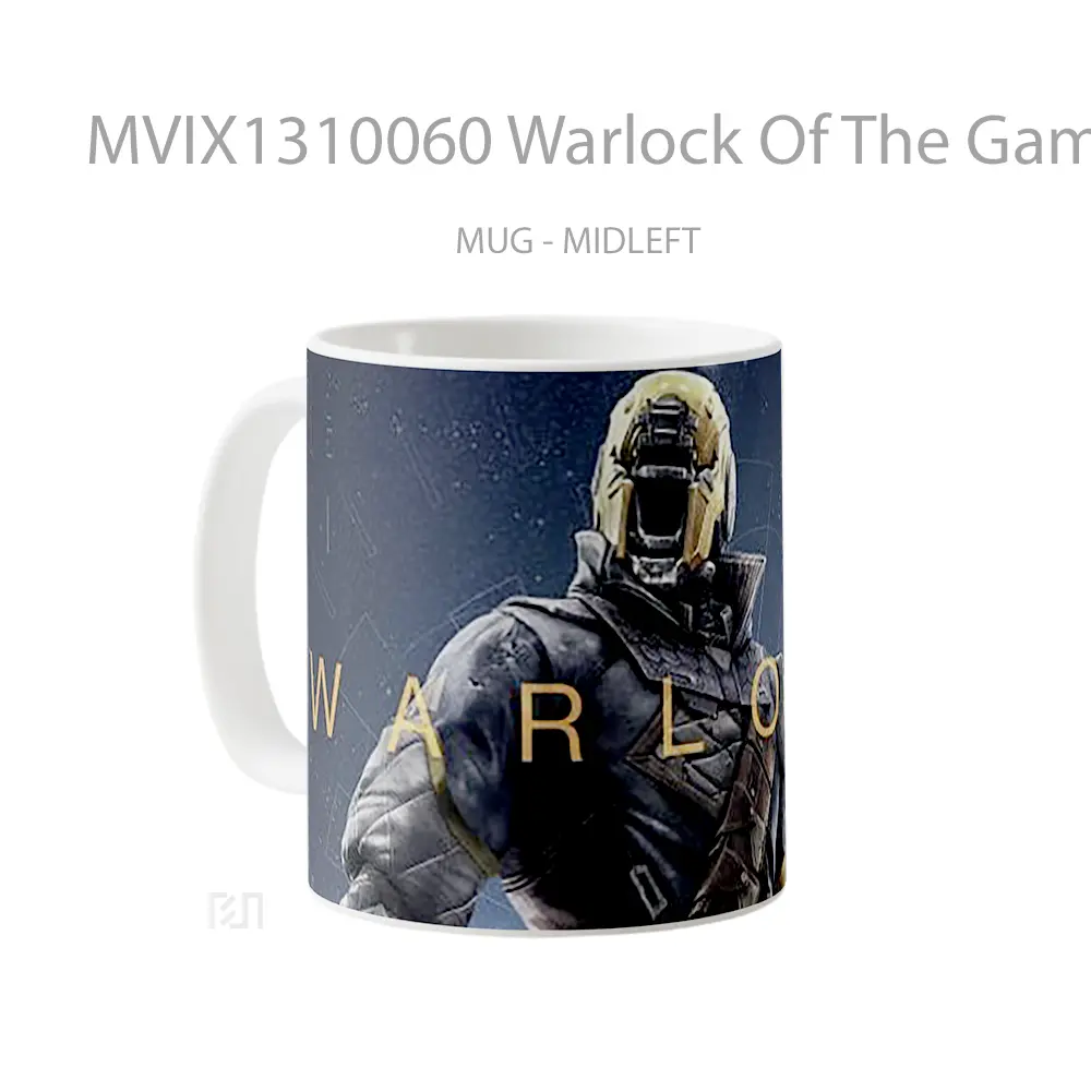 Mug Warlock Of The Game Destiny Cangkir Gamer - All-side / Desain