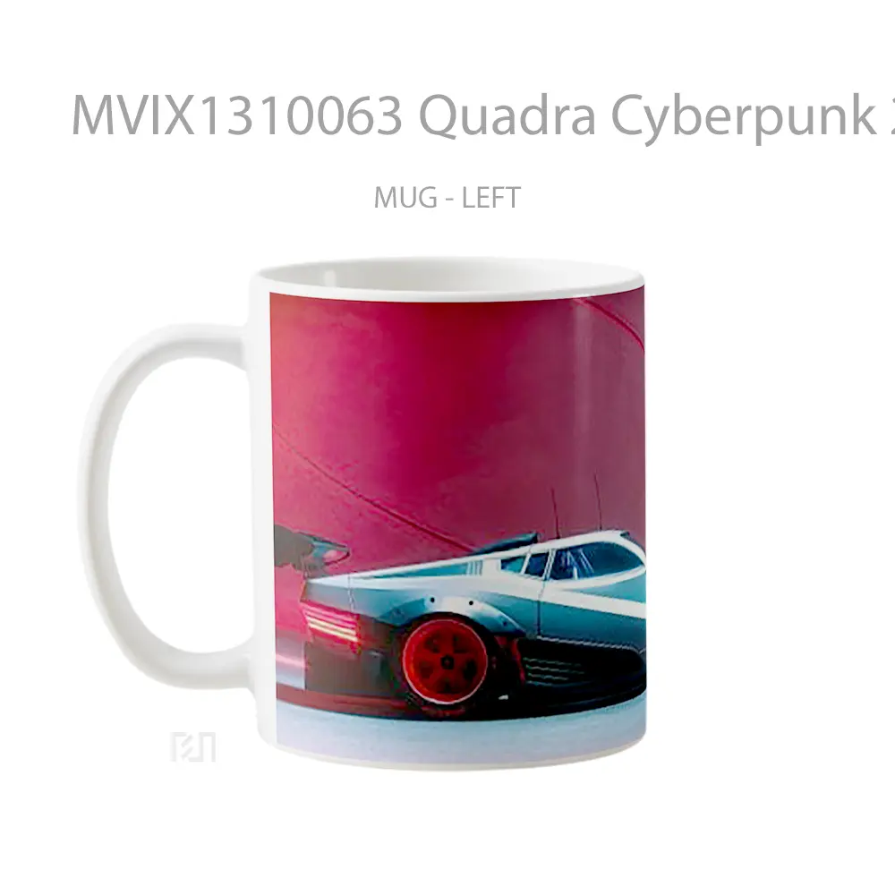 Mug Quadra Cyberpunk 2077 Cangkir Gamer - All-side / Desain