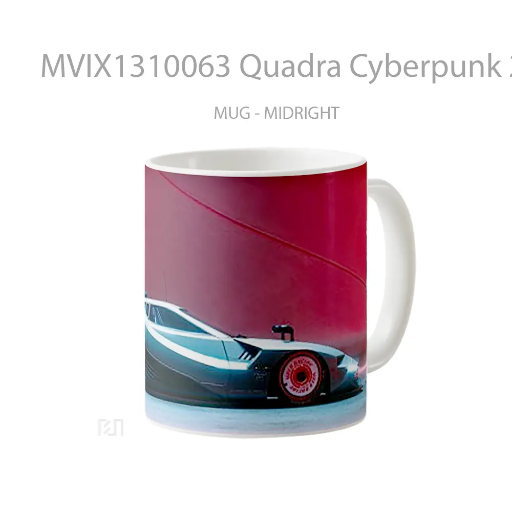 Mug Quadra Cyberpunk 2077 Cangkir Gamer - All-side / Desain