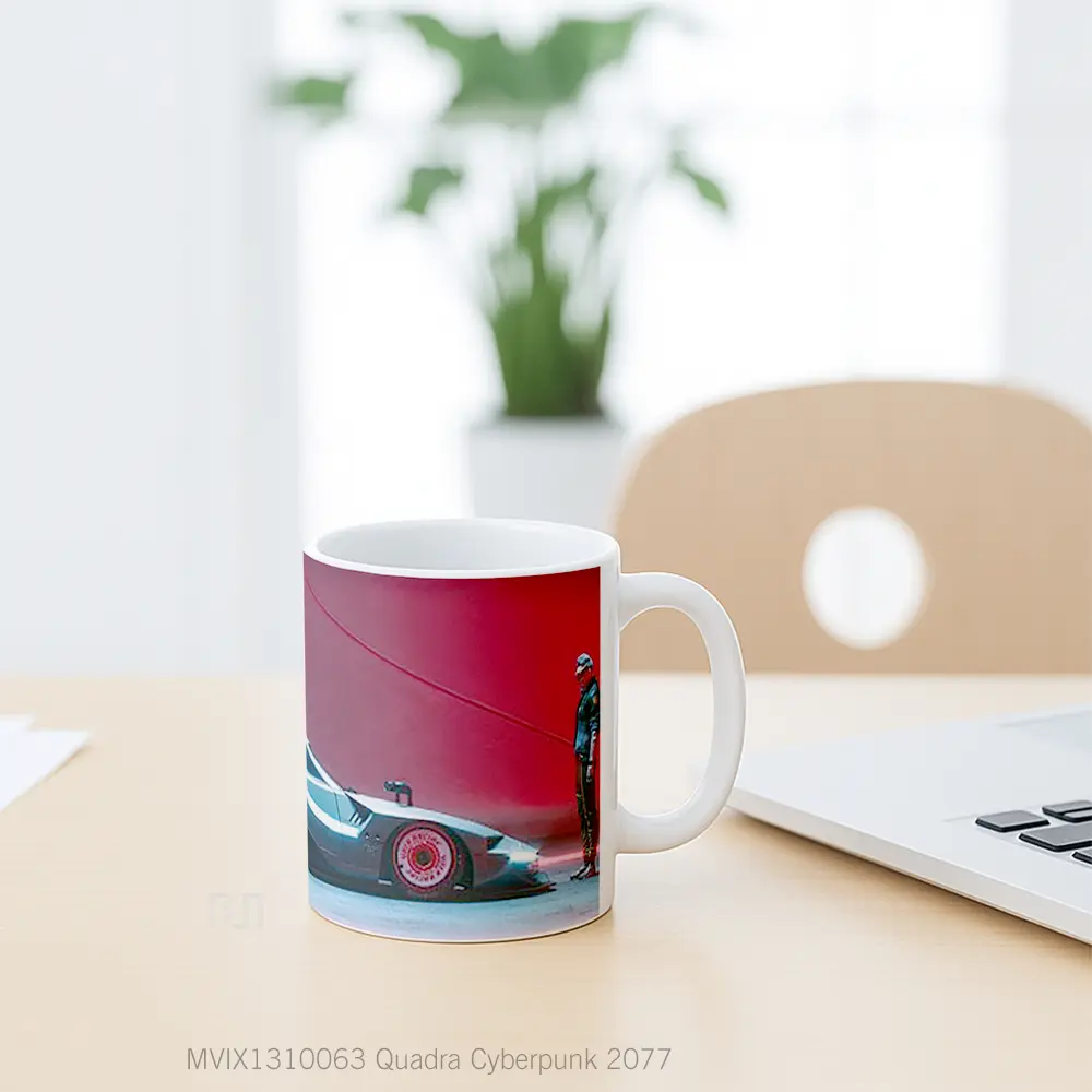 Mug Quadra Cyberpunk 2077 Cangkir Gamer - All-side / Desain