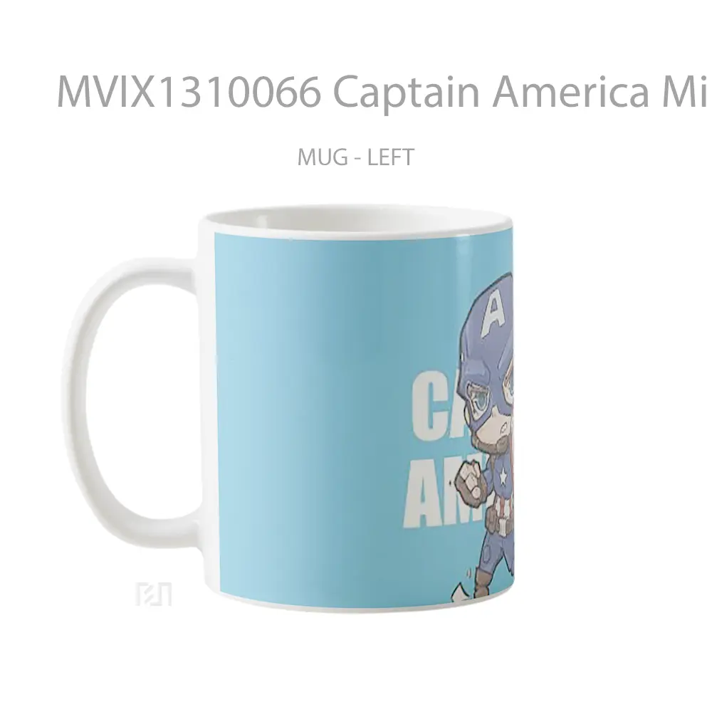 Mug Captain America Minimalist Gelas Superhero - All-side / Desain