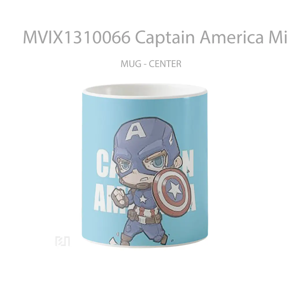 Mug Captain America Minimalist Gelas Superhero