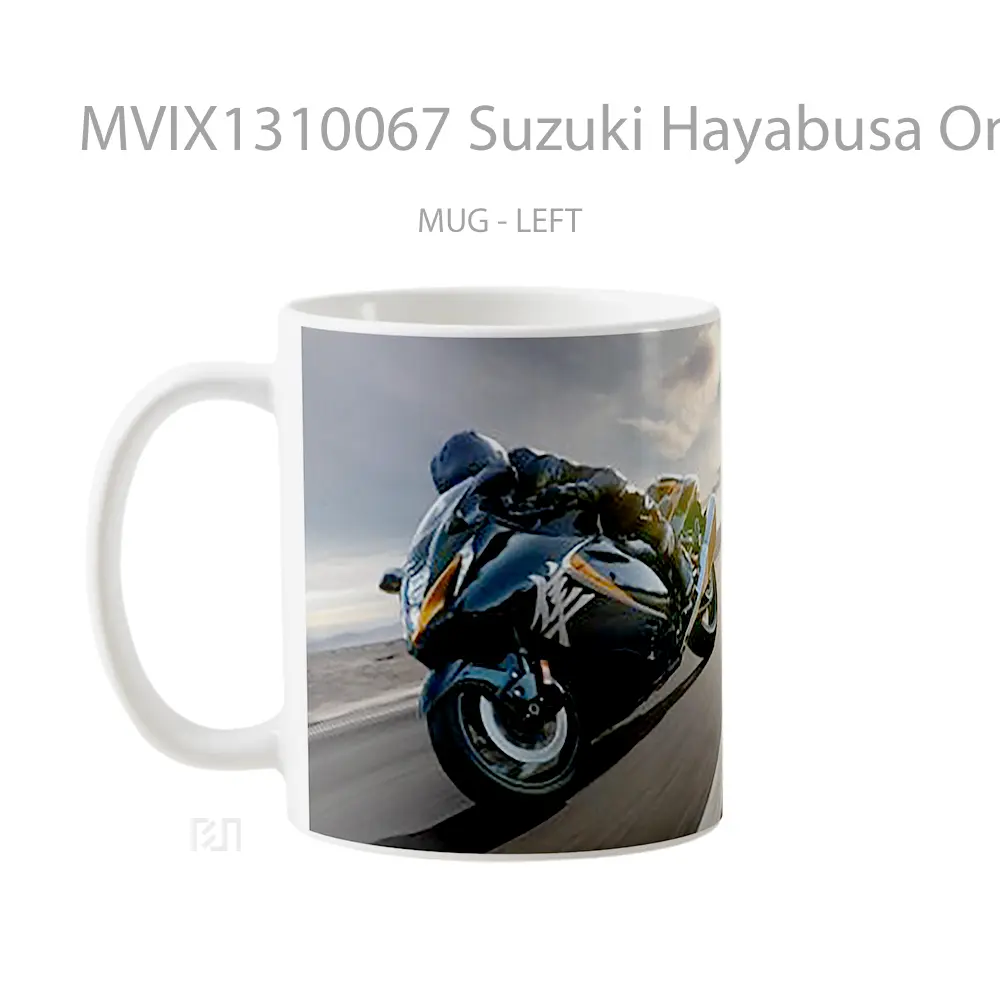 Mug Suzuki Hayabusa On Track Cangkir Mobil - All-side / Desain